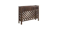 Slickblue Weathered Cedar Raised Patio Planter - Spacious and Elegant Outdoor Storage