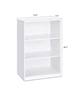 Slickblue Modern 3-Shelf Bookcase for Stylish Storage and Organization