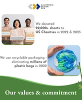 Soft Silk-Like 100% Rayon from Bamboo Cooling Bed Sheets King