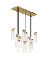 Possini Euro Design Marika 32" Modern Pendant Chandelier Ceiling Light Fixture Dining Room Over Table Kitchen Island Foyer Hanging Linear Multi-Light