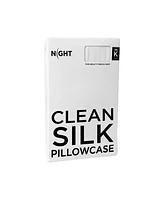 Night Clean Silk Pillowcase - 100% Mulberry Silk Pillowcase