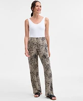 Jm Collection Women's Printed Pull-On Pants, Exclusively at Macy's