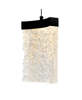 Cwi Lighting 12" Metal Lava Integrated Led Mini Pendant