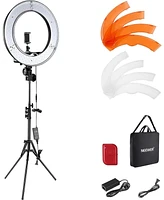 Neewer Ring Light 18inch Kit: 55W 5600K Professional Led with Stand and Phone Holder, Soft Tube & Bag for Tattoo Lash Extension Barber Makeup Artist S