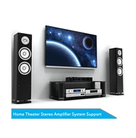 Pyle 4-Channel Speaker Selector System - Multi-Zone Audio Receiver for Home Theater