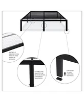 Slickblue Sturdy Metal Platform Bed Frame for Durable and Reliable Mattress Support