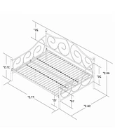 Slickblue Metal Daybed Frame Contemporary Design Day Bed