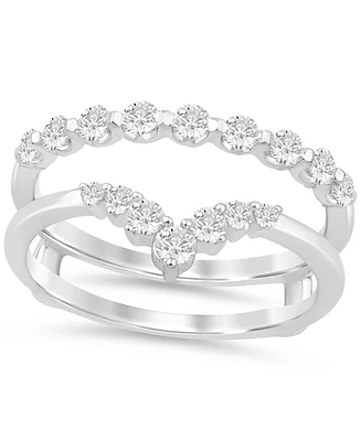 Diamond Chevron Ring Guard Enhancer (5/8 ct. t.w.) in 14k White Gold