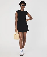 French Connection Women's Whisper Mock-Neck Cap-Sleeve Dress