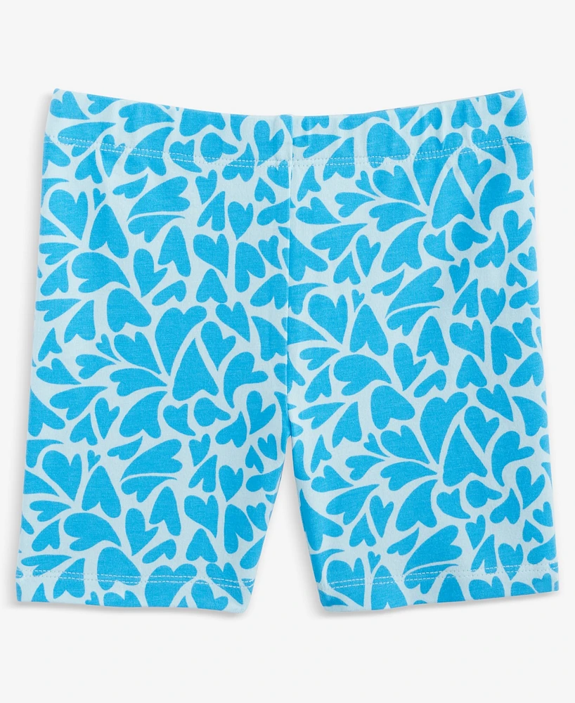 Epic Threads Toddler Girls Aquatic Heart Biker Shorts, Exclusively at Macy's