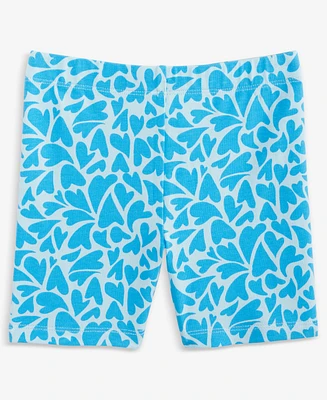 Epic Threads Toddler Girls Aquatic Heart Biker Shorts, Exclusively at Macy's