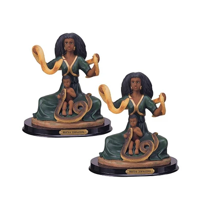 Fc Design "2-pc Set" 7.5"H Santa Martha the Dominadora Statue Lady Holy Figurine Statue Ornament Home Room Office Decor and Perfect Ideas for Housewar