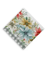 Laural Home Glad Tidings Set of 4 Napkin, 20" x 20"