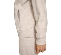 Calvin Klein Women's Fleece Crop Zip-Front Long-Sleeve Hoodie