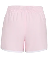 adidas Big Girls Elastic-Waistband Woven Shorts With Binding