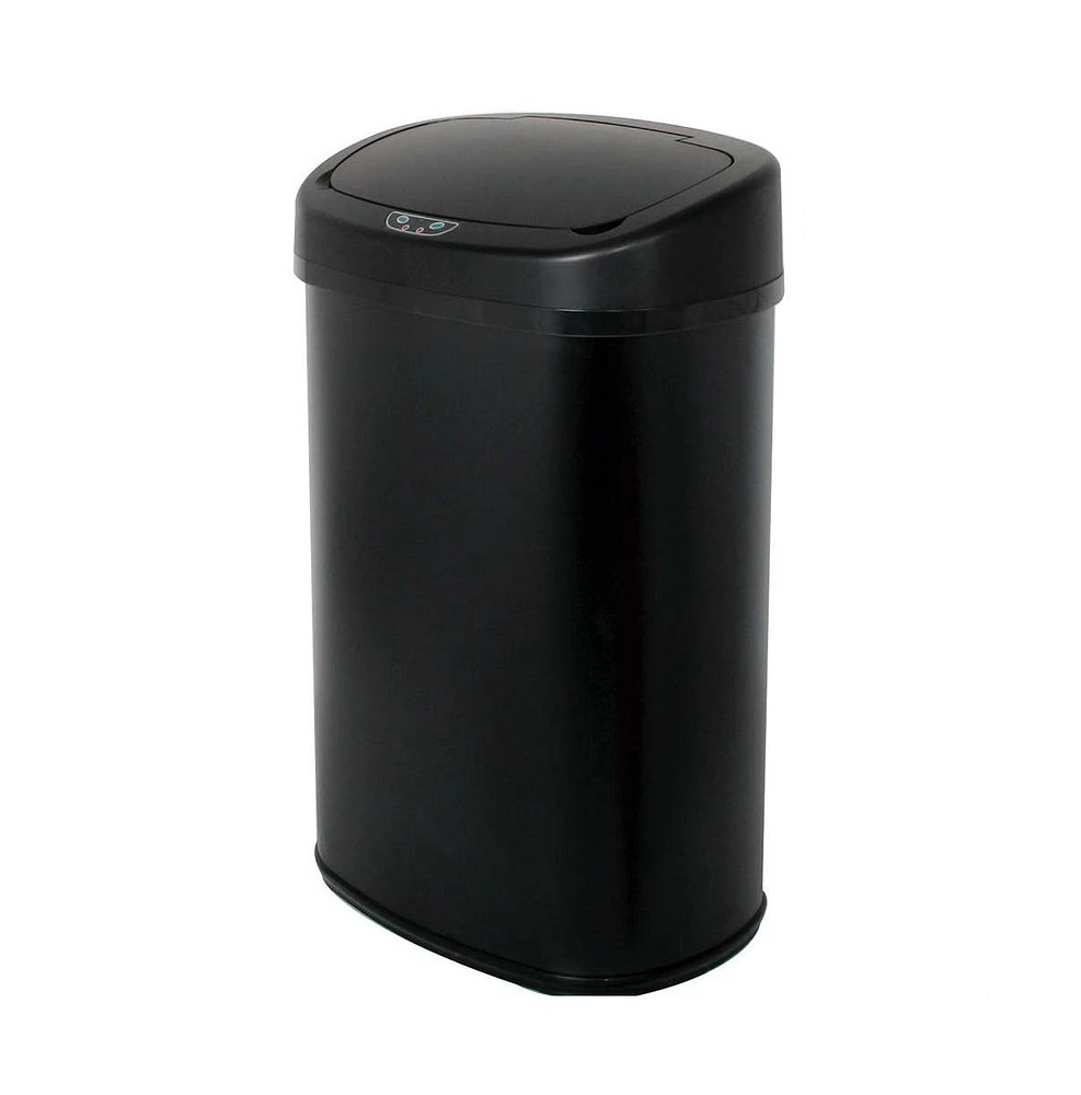 Slickblue Kitchen Trash Can with Touch-Free Motion Sensor Lid for Hands-Free Disposal