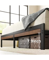 Slickblue Eco-Friendly Platform Bed Frame for Sustainable Bedroom Living