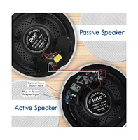 Pyle 6.5" Bluetooth In-Wall/In-Ceiling Speaker Kit - 2-Way Flush Mount, Wireless Music Streaming, 300W Max Power Output