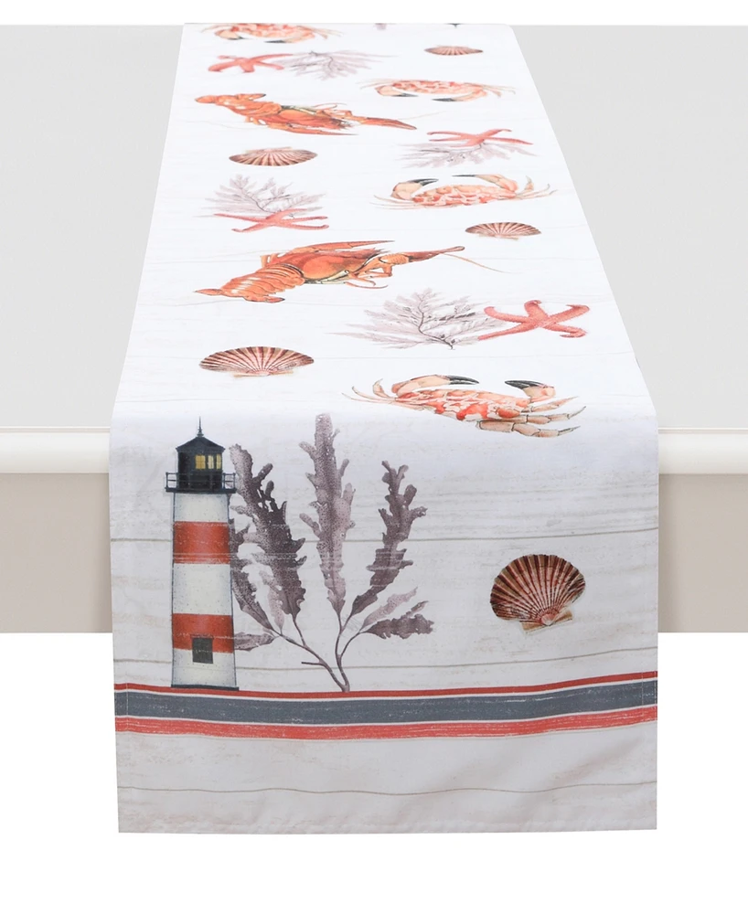 Laural Home Seafood Shack Table Runner