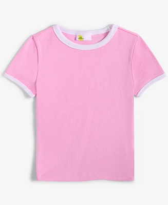 Little Girl Rib Baby Tee, Exclusively at Macy's