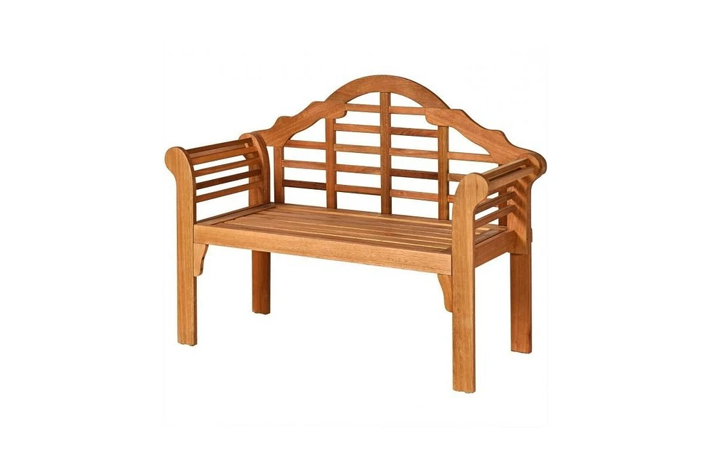 Slickblue FarmHome Folding 2 Seater Garden Eucalyptus Bench