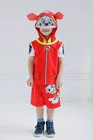 Paw Patrol Toddler Boys Chase Skye Rubble Marshall Cosplay T-Shirt and Bike Shorts French Terry Outfit Set to