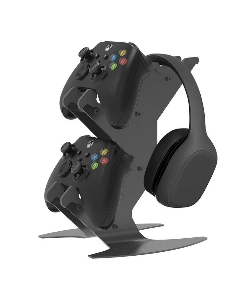 Nbcp Controller Holder, Game Controller Rack Headset Stand for Xbox Series X S/Xbox one / PS5 / PS4 / Ns/Pc/Headset, Aluminum Metal Headset Mount Univ