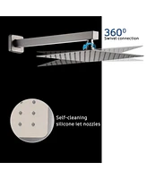 Casainc Pressure Balanced Complete Shower System with Rough-In Valve