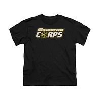 Green Lantern Boys Sinestro Corps Logo Short Sleeve Juvenile Tee / T-Shirt