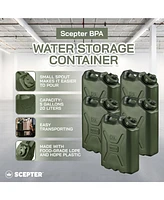 Scepter 5 Gallon 20 Liter Portable Water Storage Container (5 Pack