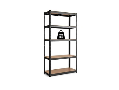 Slickblue Heavy-Duty 5-Tier Adjustable Shelving Unit for Garage Storage and Organization