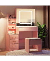 gaomon Bedroom Dresser with Electrical Outlet 4 Drawer Storage Cabinet Dresser