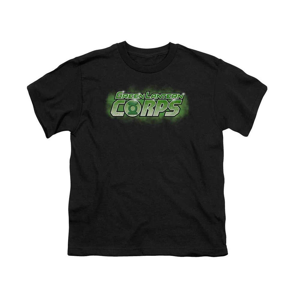 Green Lantern Boys Gl Corps Title Short Sleeve Juvenile Tee / T-Shirt