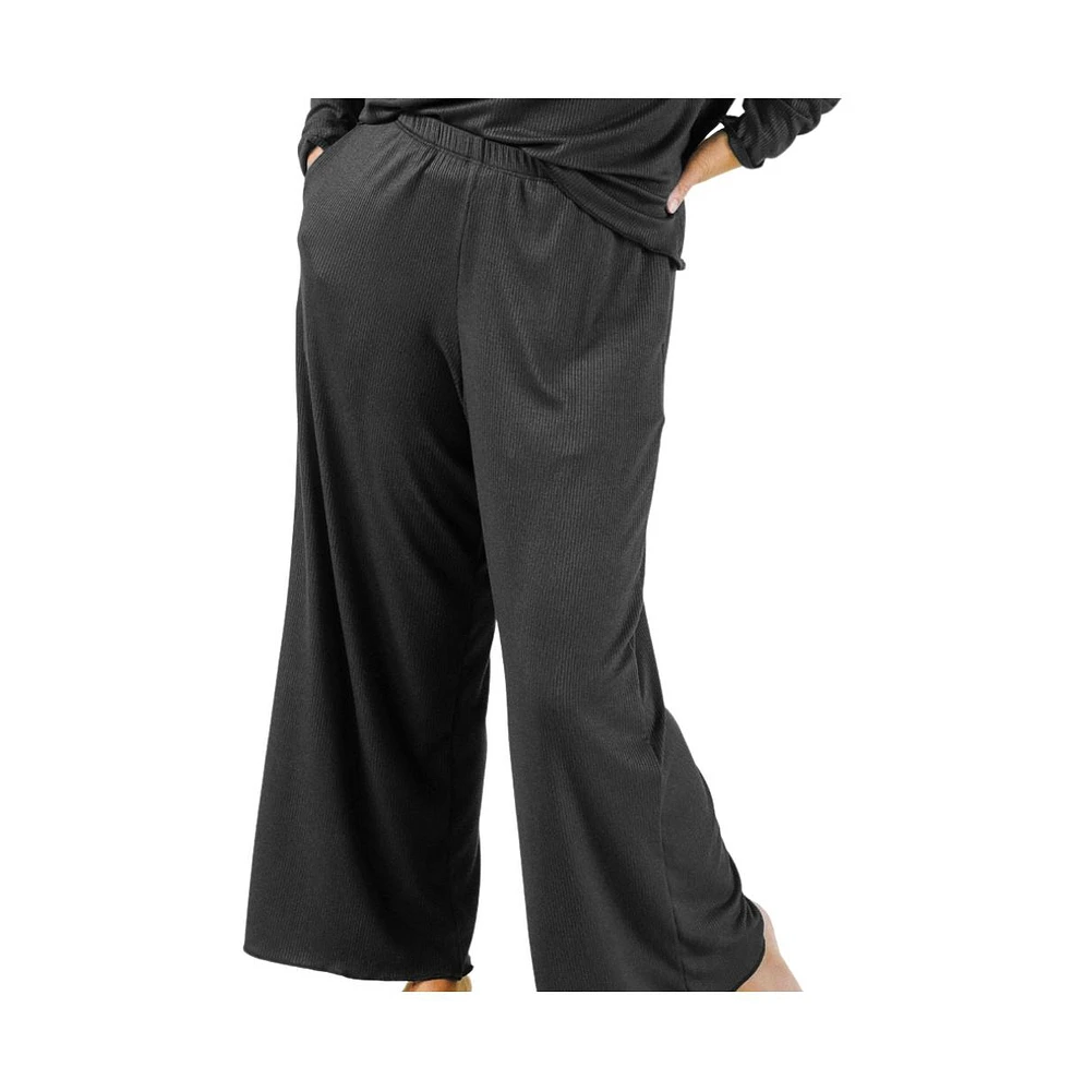 Poplinen Plus Hedy Ribbed Modal Lounge Pant