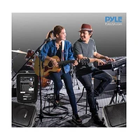 Pyle Bluetooth Pa Speaker & Amplifier Mixer System Kit - Dual Loudspeakers, 8-Channel Audio Mixer, MP3/Usb Reader