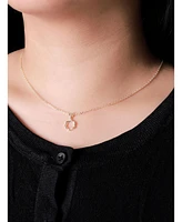 Devata Eternity Pendant Chain Necklace in 14K Gold, 16 in adj to 18 in