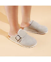 Aerothotic - Atlas Fur Genuine Leather Fur Lined Clogs for Women with Arch Support