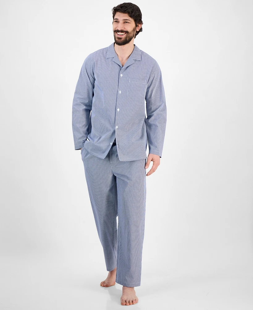 Club Room Men's Gingham Pajama Set, Exclusively at Macy's