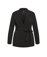 City Chic Plus Belted Yasmine Jacket