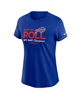 Nike Women's Royal Buffalo Bills 2024 Afc East Division Champions Locker Room Trophy Collection T-Shirt