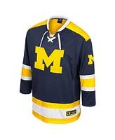 Colosseum Men's Navy Michigan Wolverines Athletic Machine Fashion Hockey Jersey