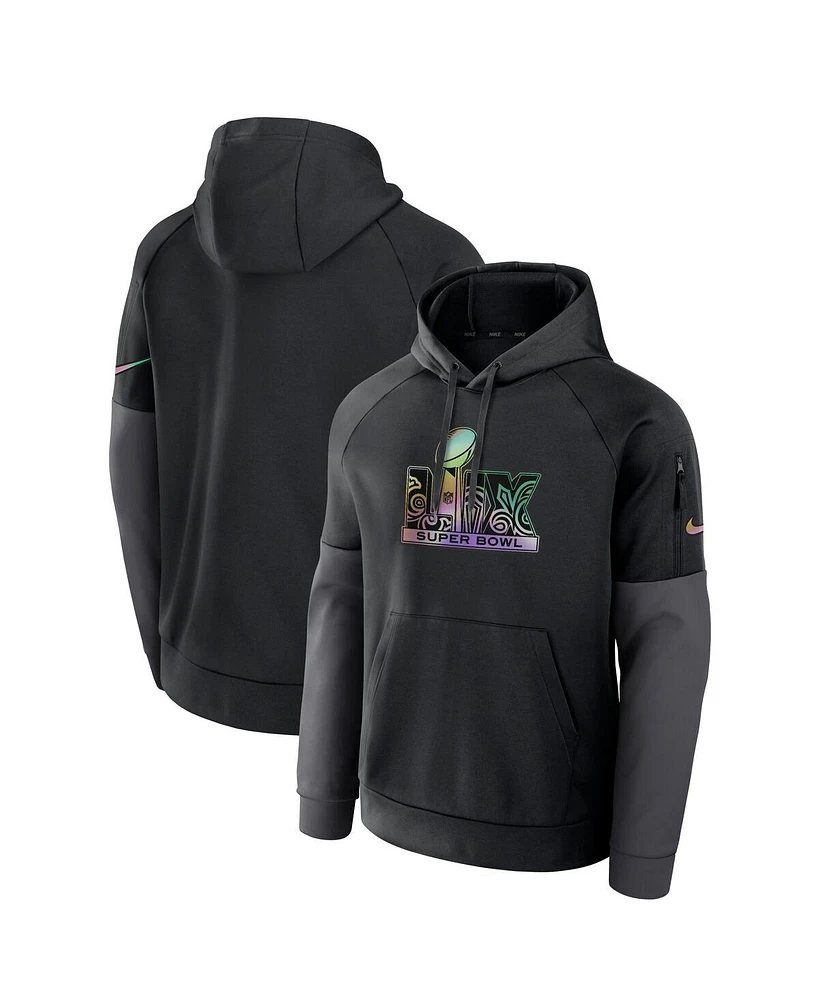 Nike Men's Black Super Bowl Lix Fitness Performance Pullover Hoodie