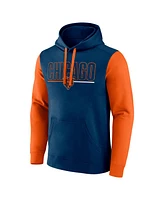 Fanatics Men's Navy/Orange Chicago Bears Outline Pullover Hoodie