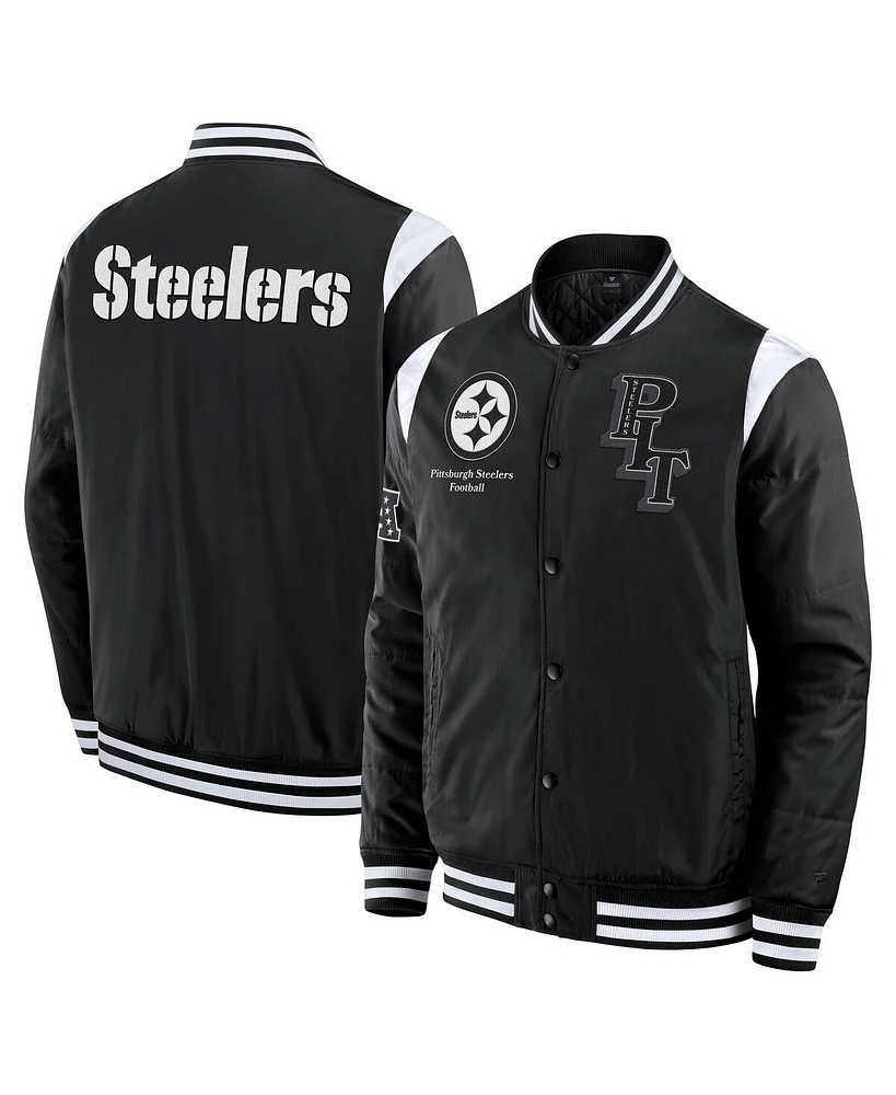 Fanatics Men's and Women's Black Pittsburgh Steelers Elements Elite Full-Snap Jacket