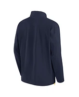 Jordan Men's Navy Michigan Wolverines Sideline Coaches Quarter-Zip Jacket