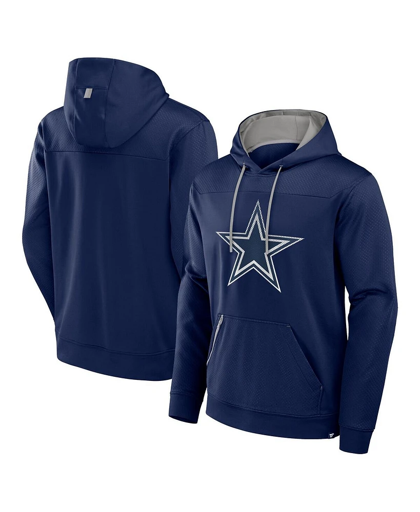 Fanatics Men's Navy Dallas Cowboys Defender Pullover Hoodie