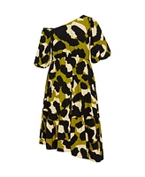 City Chic Plus Aria Print Dress