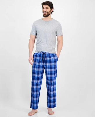 Club Room Men's Berry Plaid Pajama Set, Exclusively at Macy's