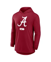 Nike Men's Crimson Alabama Tide Lightweight Performance Long Sleeve Hoodie T-Shirt