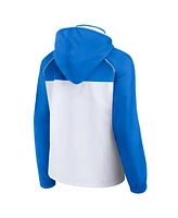 Fanatics Women's White Detroit Lions Full-Zip Anorak Hoodie Jacket